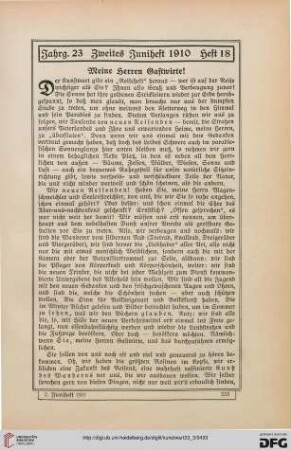 Heft 18 (2. Juniheft 1910)