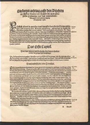 Ein kurtzer ausszug auss den Büchern D. Andree Vesalii ... von dem wunderbarlichen gepew/ und zusamen setzung Menschlichs leybs.