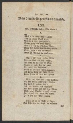 Von dem heiligen Abendmahle.