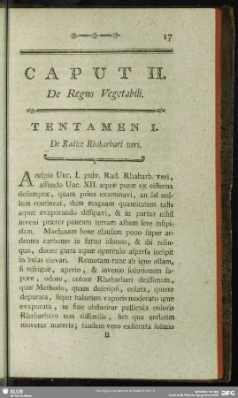 Caput II. De Regno Vegetabili