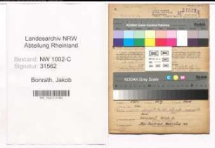 Entnazifizierung Jakob Bonrath, geb. 21.01.1904 (Kaufmann)
