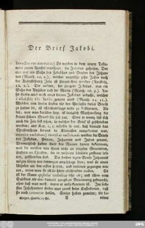 Der Brief Jakobi.