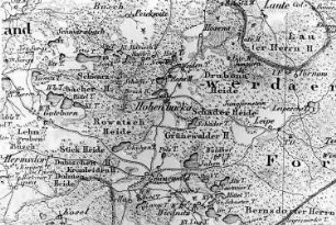 Grünewald. Atlas von Schlesien, Kreis Hoyerswerda, Verlag C. Flemming/Glogau, um 1850