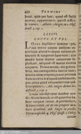 LXXXVI. Locus Et Ubi