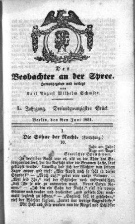 23. Stueck, 9. Juni 1851