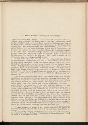 XIV. Martin Knollers Anleitung zur Freskomalerei
