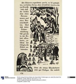 Neben der Heerstraße. Erzählungen von Jakob Bosshart. Der Festbauer - Ernte