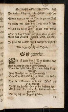 249-251, Es ist gewesen