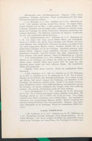 Lupus, Tuberkulose.