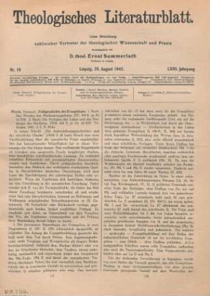 137-143 [Rezension] Das Werden des Markusevangeliums
