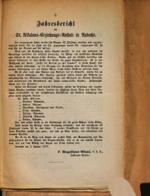 Jahres-Bericht. 1876