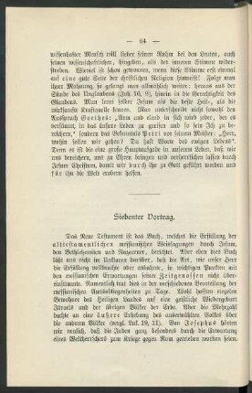 Siebenter Vortrag.
