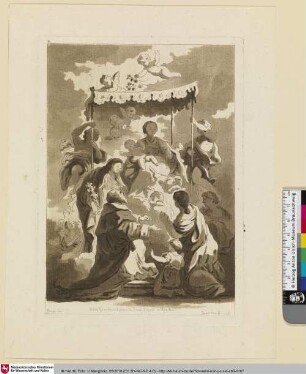 Luca Giordano, Eglise du Saint Esprit a Naples; [Rosenkranzmadonna; The Madonna of the Rosary]