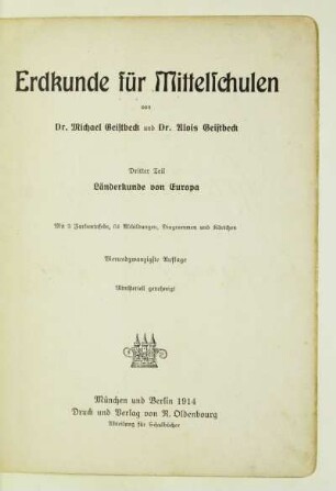 Teil 3: Länderkunde von Europa
