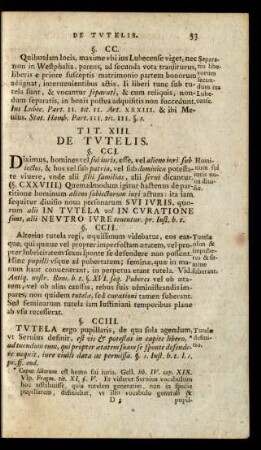 Tit. XIII. De Tutelis