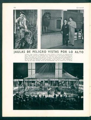 Jaulas de peligro vistas por lo alto