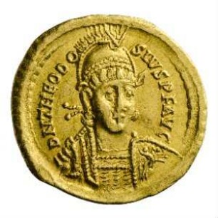 Münze, Solidus, 408 - 420 n. Chr.