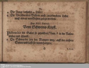 Das XXIV. Capitel. Vom Schweins-Kopff