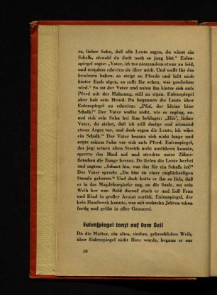 Eulenspiegel tanzt auf dem Seil