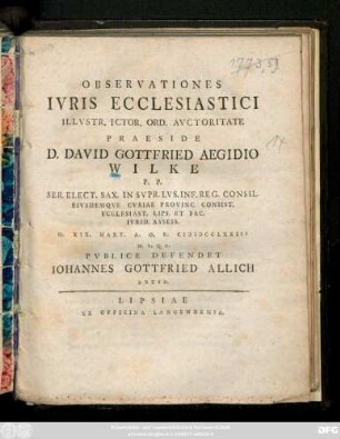 Observationes Ivris Ecclesiastici