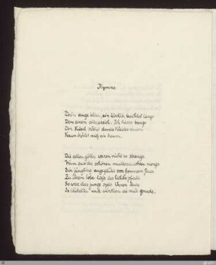 Hymne (Nachthymne) : [SW II: H2(Hymnen)]; [SW II, S. 20/105]