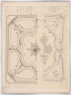 Thiersch, Friedrich von; München; Justizpalast - Deckenabwicklung