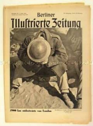 Wochenzeitschrift "Berliner Illustrierte Zeitung" u.a. über die Fallschirmtruppen der Wehrmacht