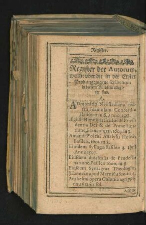 Register der Autorum
