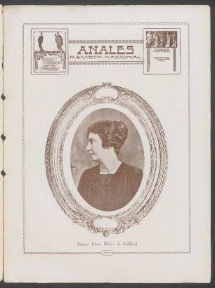 [Fotografía de] Señora Elena Heber de Gallinal