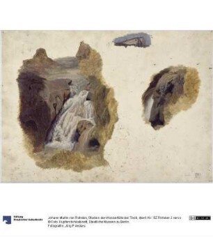 Studien der Wasserfälle bei Tivoli