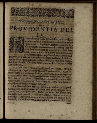 Cap. XIIX. De Providentia Dei.