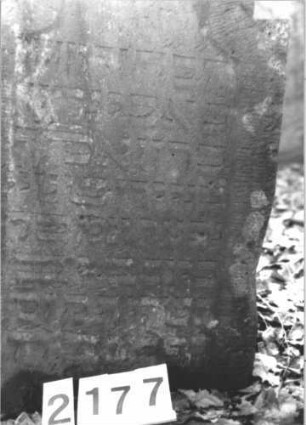 Grabstein 2177 (Detailaufnahme)