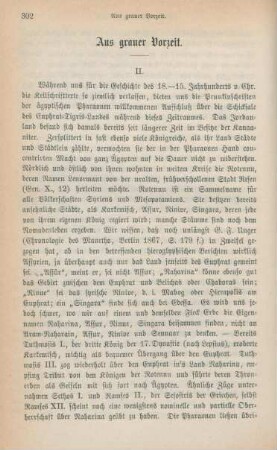 302-325 Aus grauer Vorzeit : Fortsetzung