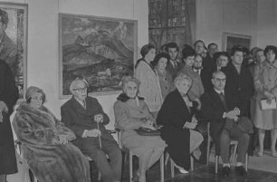 Ausstellungseröffnung 'Berliner Kunstschaffen', 1962. SW-Foto © Kurt Schwarz.