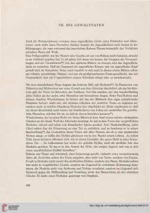 VII. Die Gewalttaten