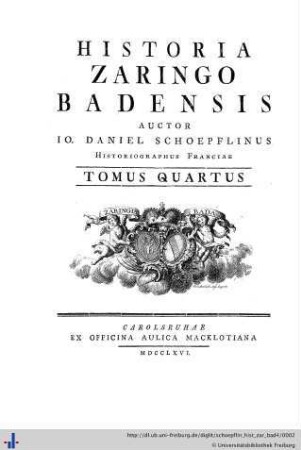 4: Historia Zaringo-Badensis