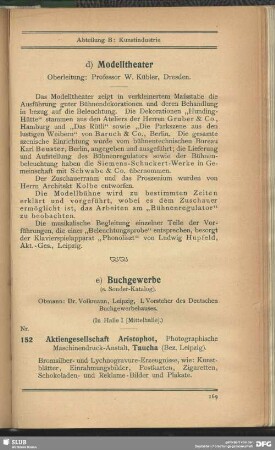 e) Buchgewerbe