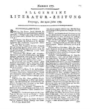 Hegelmaier, T. G.: Anrede an seine Zuhörer. Als er seine dogmatischen Vorlesungen [wiederum] anfing. Tübingen: Heerbrandt 1784