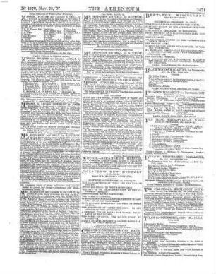 The Athenaeum : journal of literature, science, the fine arts, music and the drama. 1857, 28. Nov.
