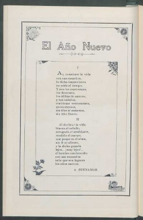 El Año Nuevo. [Poesía]