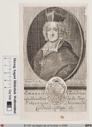 Bildnis Emmanuel-Théodose de La Tour d'Auvergne, cardinal de Bouillon