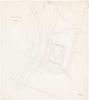 Stadion, Posen: Lageplan 1:2000