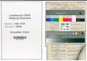 Entnazifizierung Erwin Schoettker , geb. 15.04.1912 (Bergmann)