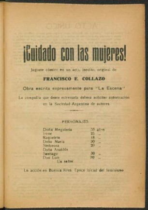 ¡Cuidado con las mujeres!