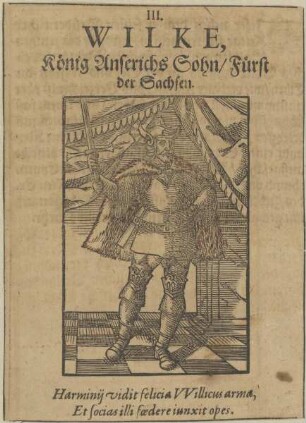 Bildnis von Wilke, Fürst der Sachsen