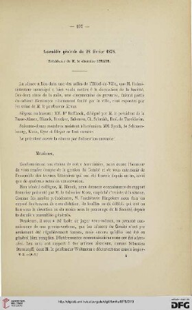 Assemblée générale du 28 février 1878