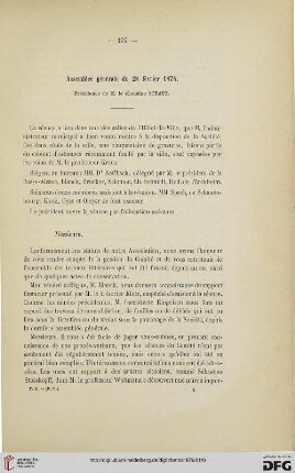 Assemblée générale du 28 février 1878