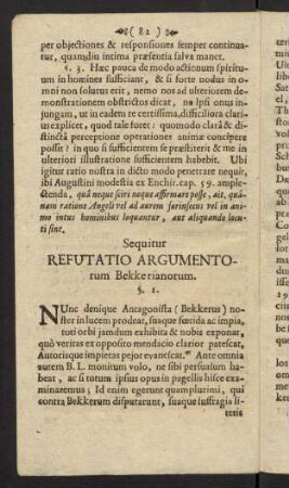 82-104, Sequitur Refutatio Argumentorum Bekkerianorum.