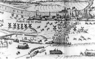 Magdeburg. Belagerung der Stadt 1629, Repro, Ausschnitt