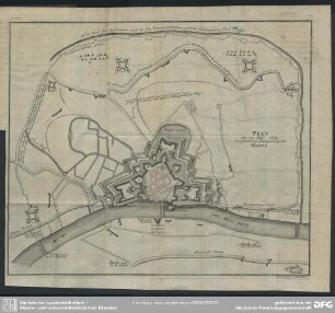Plan der im Jahr 1674 vorgefallenen Belagerung von Grave